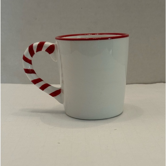 Vintage Harry and David Candy Cane Snowman Ceramic 10 ounce Mug - Picture 3 of 4